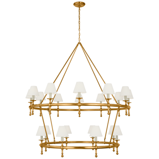 Classic 54" Two-Tier Ring Chandelier