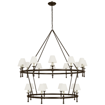 Classic 54" Two-Tier Ring Chandelier