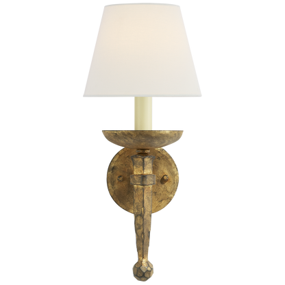 Applique torche en fer