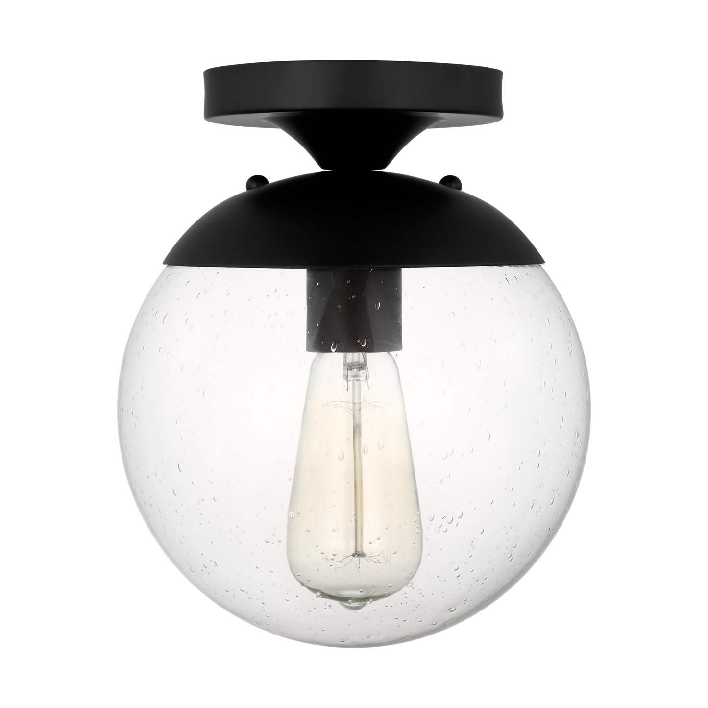 Leo - Hanging Globe Extra Large One Light Pendant with Clear Seeded Glass