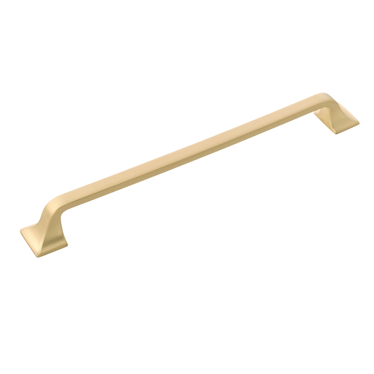 Facette Collection Knob 1-3/8 Inch Diameter Satin Brass Finish