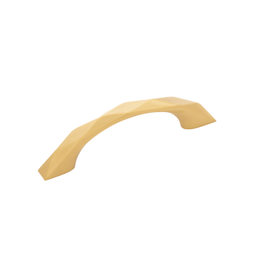 Facette Collection Knob 1-3/8 Inch Diameter Satin Brass Finish