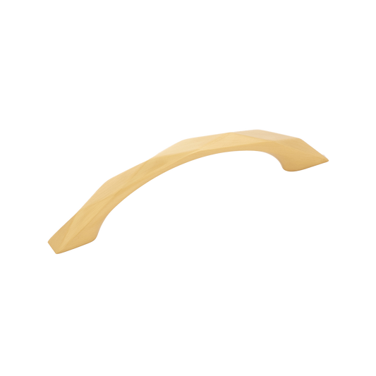 Facette Collection Knob 1-3/8 Inch Diameter Satin Brass Finish