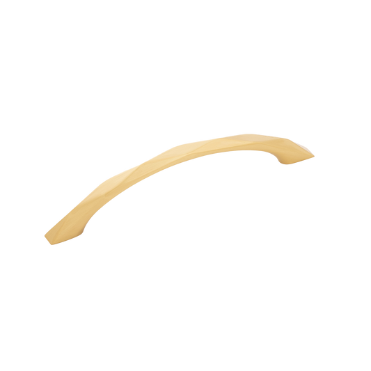 Facette Collection Knob 1-3/8 Inch Diameter Satin Brass Finish