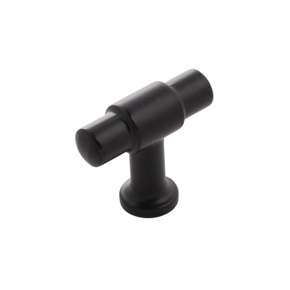 Facette Collection Knob 1-3/8 Inch Diameter Satin Brass Finish