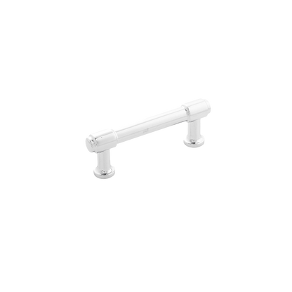 Facette Collection Knob 1-3/8 Inch Diameter Satin Brass Finish