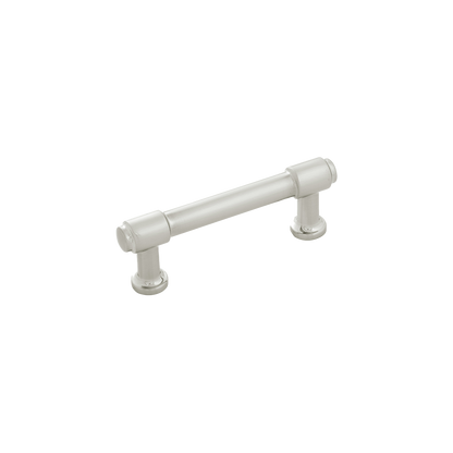 Facette Collection Knob 1-3/8 Inch Diameter Satin Brass Finish