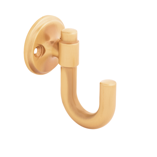 Facette Collection Knob 1-3/8 Inch Diameter Satin Brass Finish