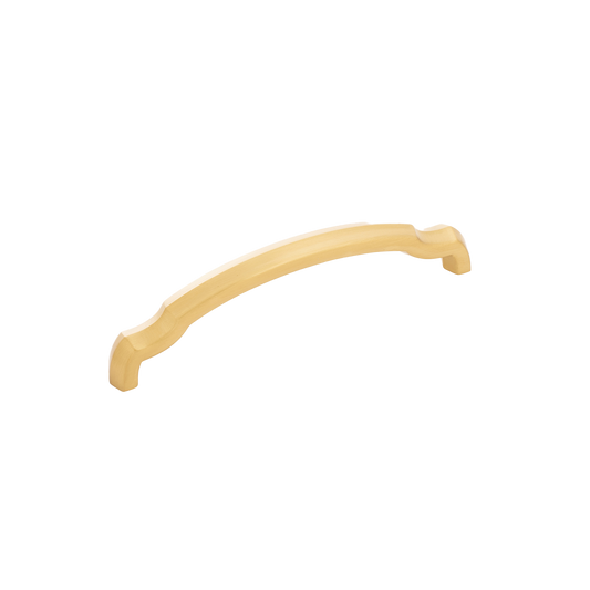 Facette Collection Knob 1-3/8 Inch Diameter Satin Brass Finish