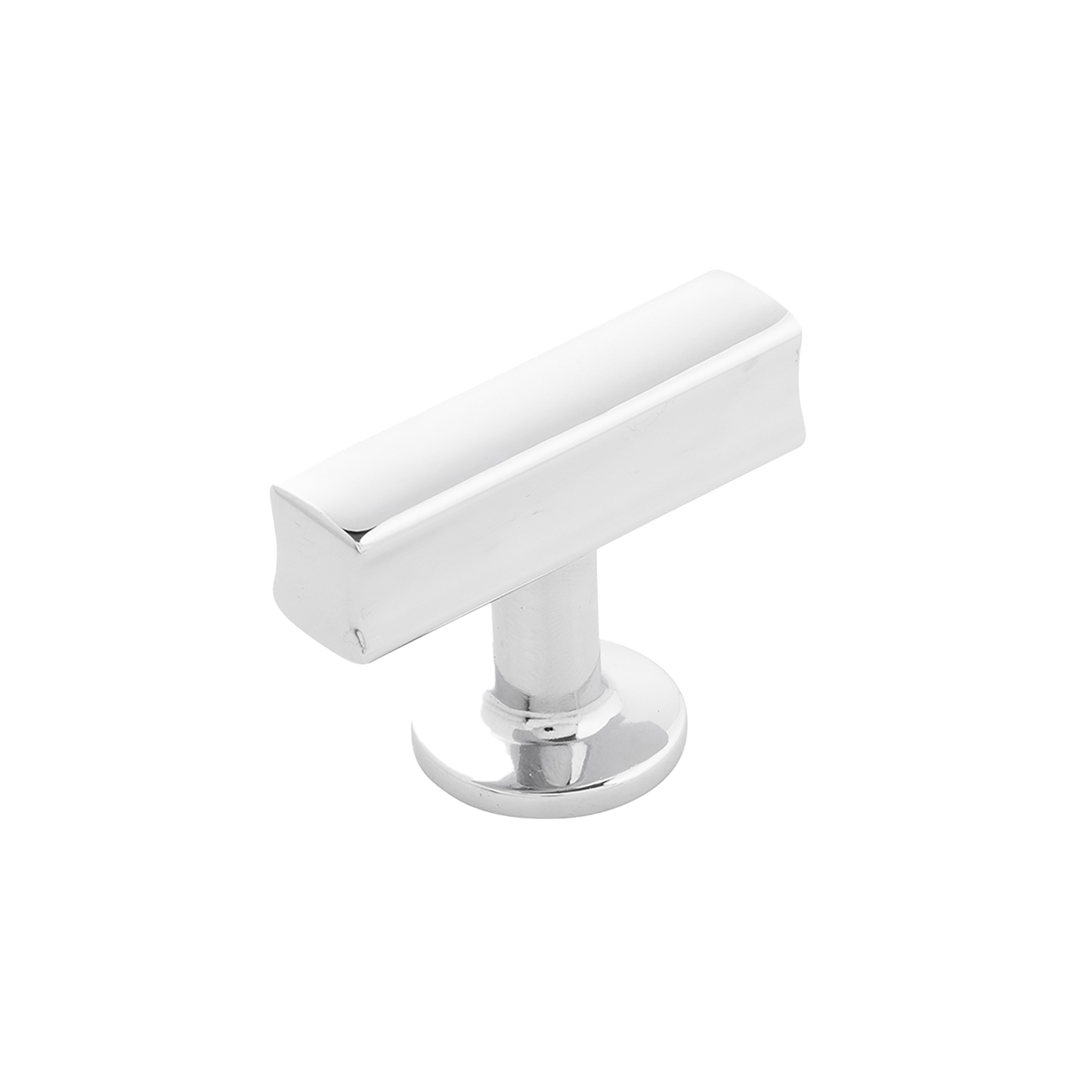 Facette Collection Knob 1-3/8 Inch Diameter Satin Brass Finish