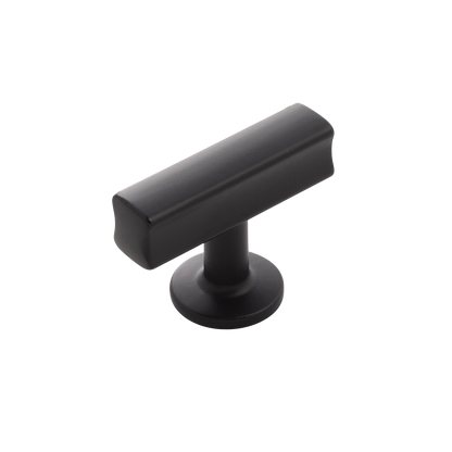 Facette Collection Knob 1-3/8 Inch Diameter Satin Brass Finish