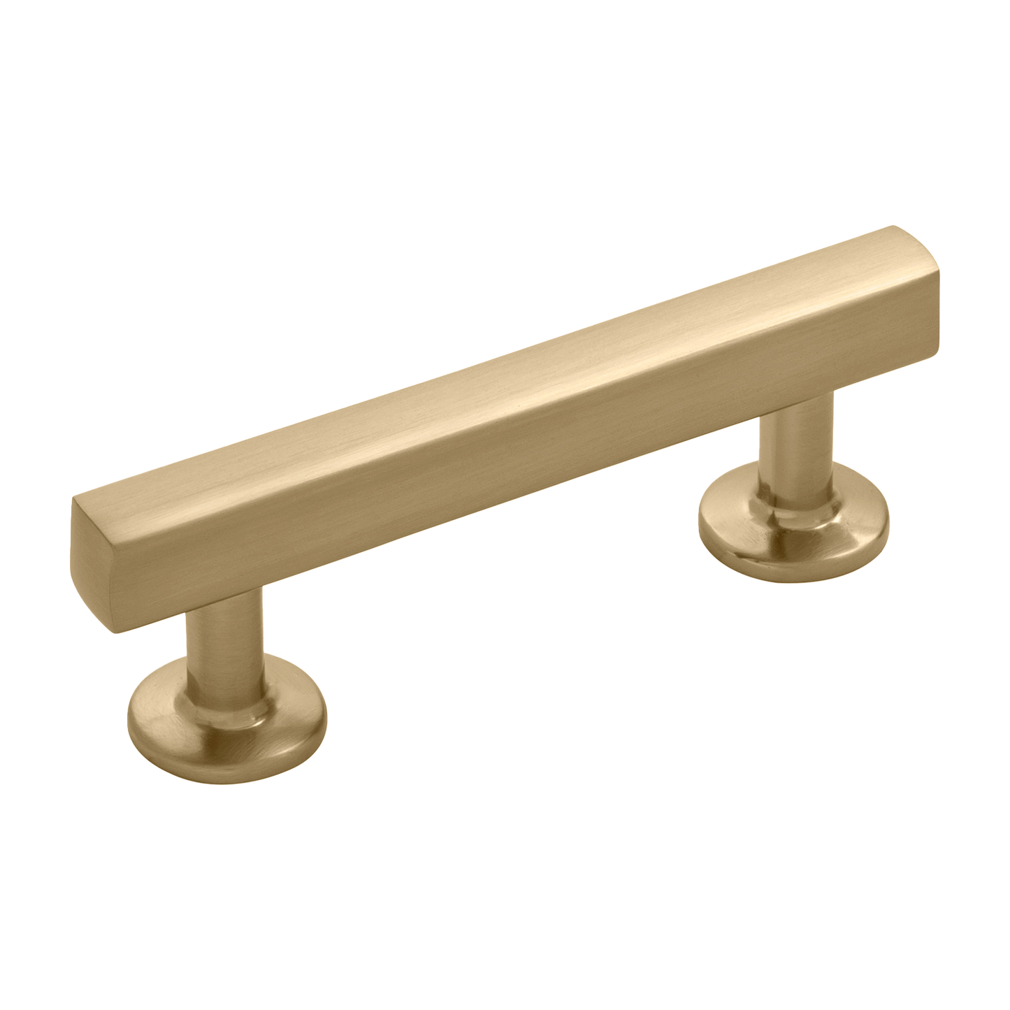 Facette Collection Knob 1-3/8 Inch Diameter Satin Brass Finish