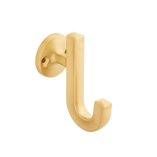 Facette Collection Knob 1-3/8 Inch Diameter Satin Brass Finish