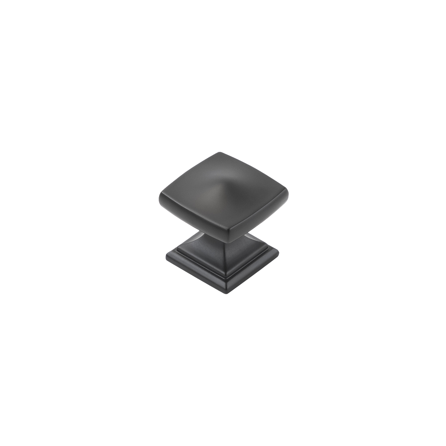 Facette Collection Knob 1-3/8 Inch Diameter Satin Brass Finish