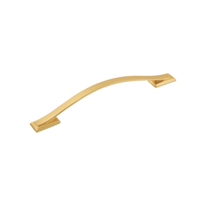 Facette Collection Knob 1-3/8 Inch Diameter Satin Brass Finish