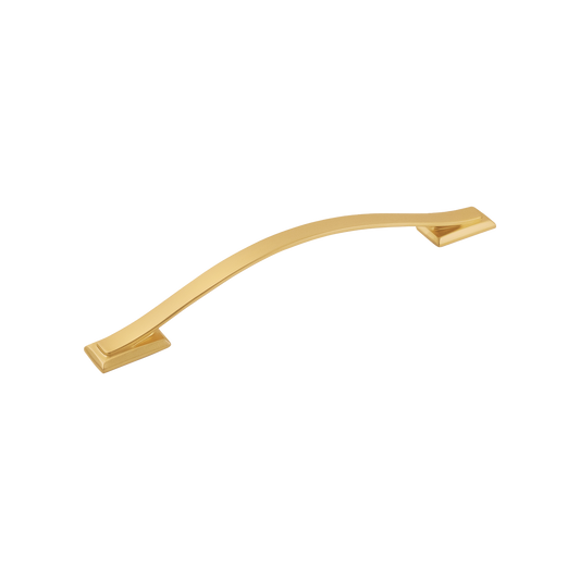 Facette Collection Knob 1-3/8 Inch Diameter Satin Brass Finish