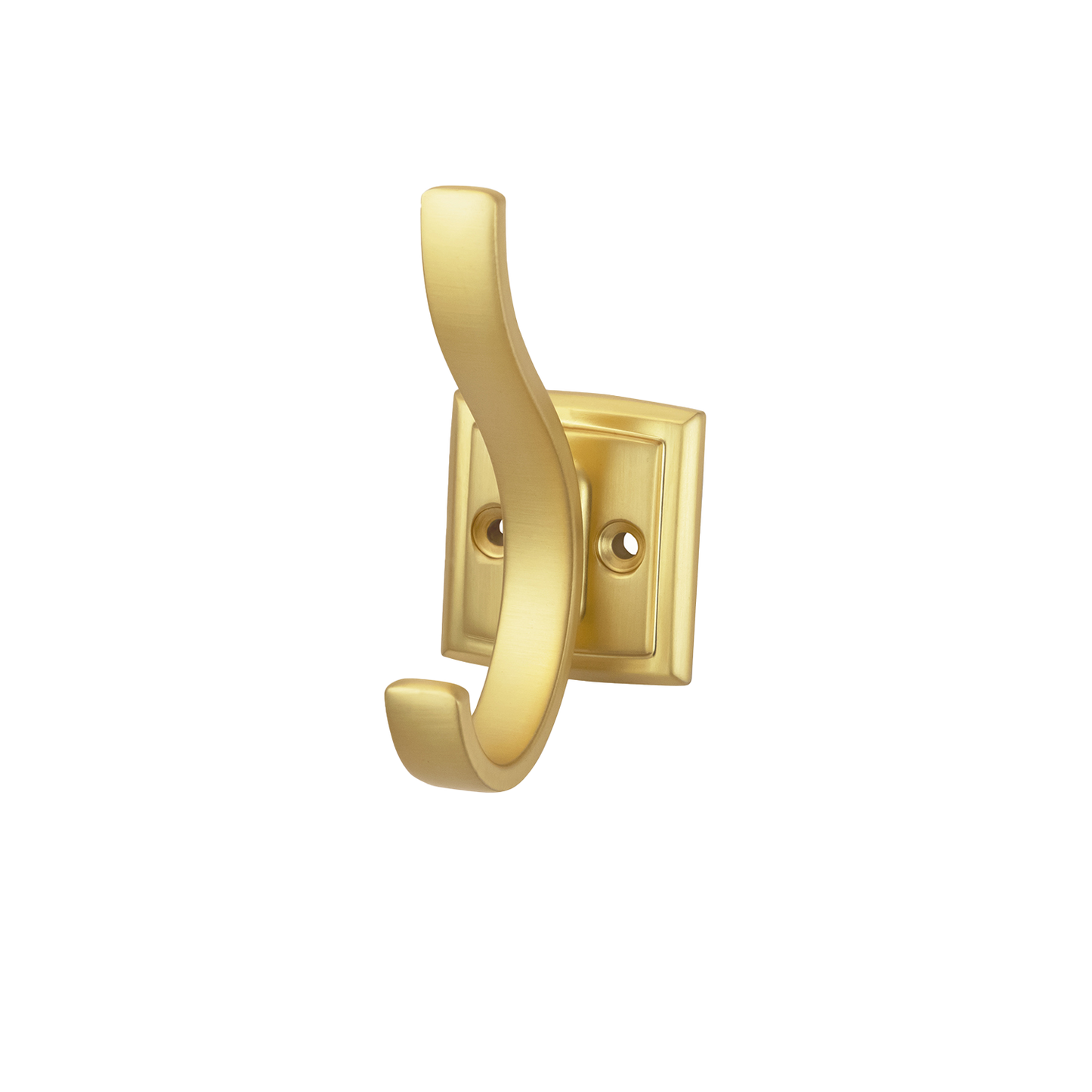 Facette Collection Knob 1-3/8 Inch Diameter Satin Brass Finish