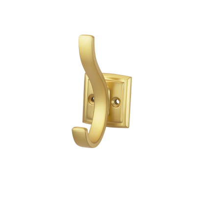 Facette Collection Knob 1-3/8 Inch Diameter Satin Brass Finish