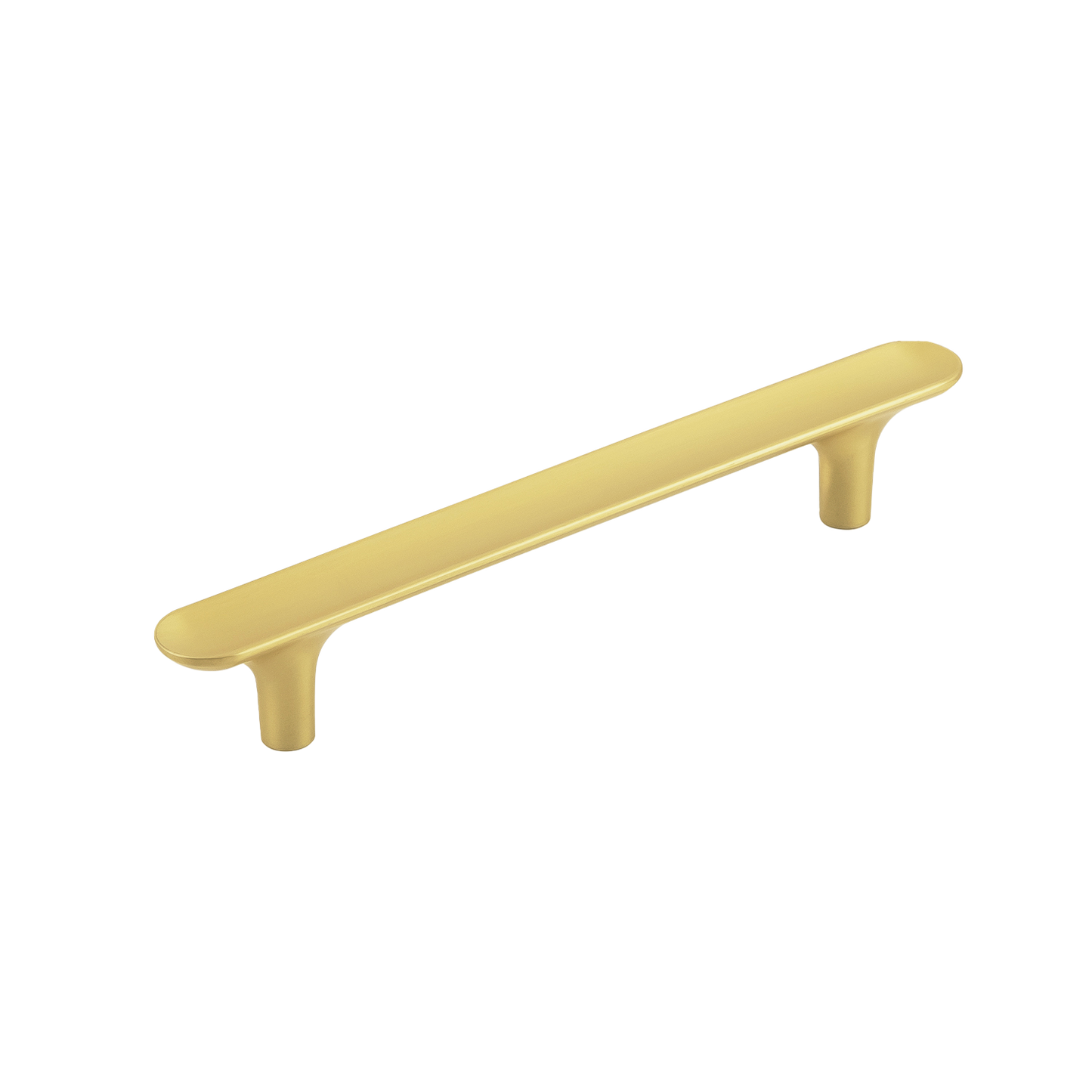 Facette Collection Knob 1-3/8 Inch Diameter Satin Brass Finish