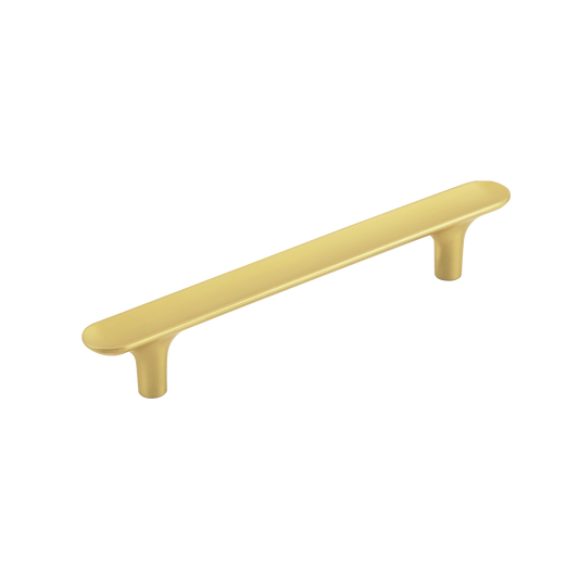 Facette Collection Knob 1-3/8 Inch Diameter Satin Brass Finish