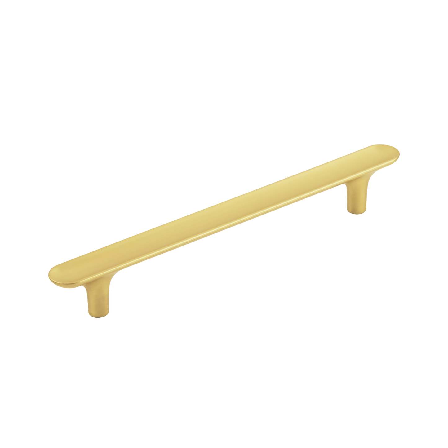 Facette Collection Knob 1-3/8 Inch Diameter Satin Brass Finish