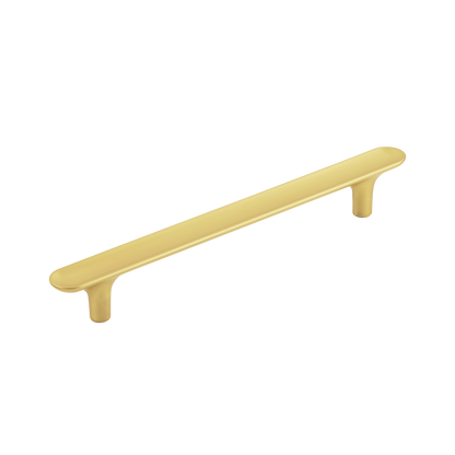 Facette Collection Knob 1-3/8 Inch Diameter Satin Brass Finish