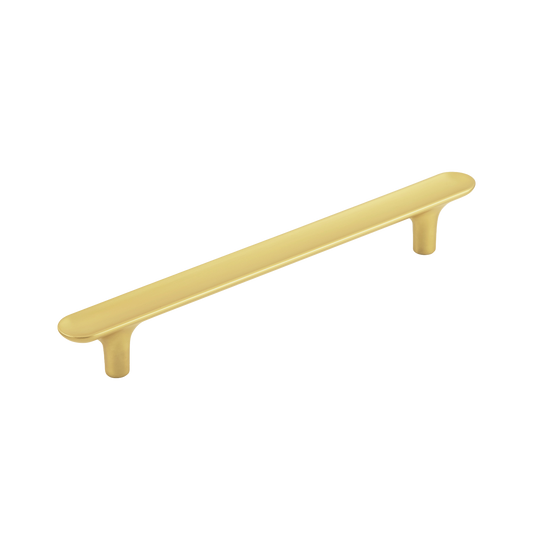 Facette Collection Knob 1-3/8 Inch Diameter Satin Brass Finish