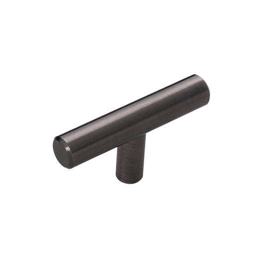 Facette Collection Knob 1-3/8 Inch Diameter Satin Brass Finish