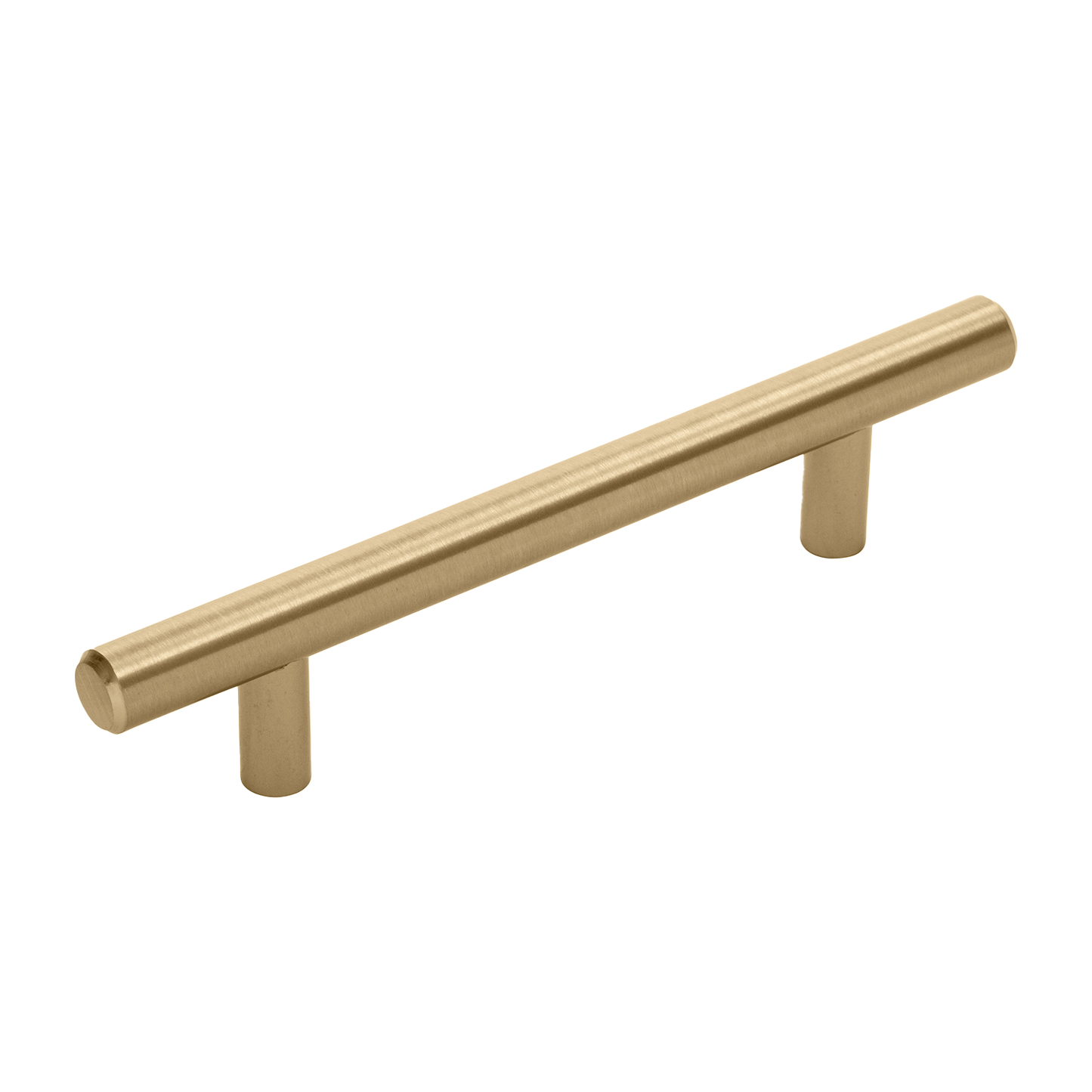 Facette Collection Knob 1-3/8 Inch Diameter Satin Brass Finish