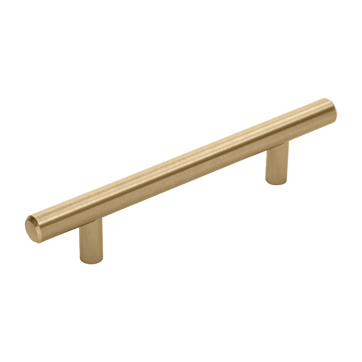 Facette Collection Knob 1-3/8 Inch Diameter Satin Brass Finish