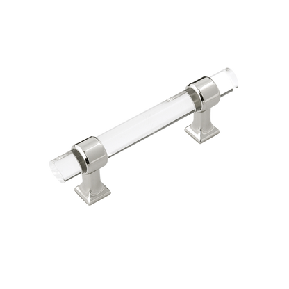 Facette Collection Knob 1-3/8 Inch Diameter Satin Brass Finish