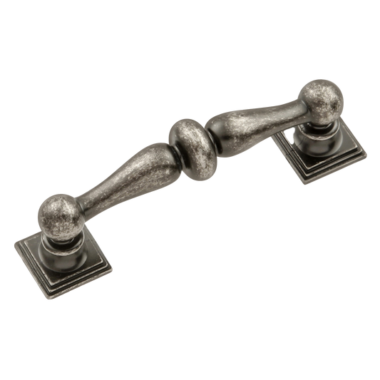 Facette Collection Knob 1-3/8 Inch Diameter Satin Brass Finish