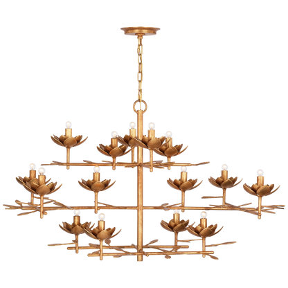 Clementine 48" Low Wide Tiered Chandelier