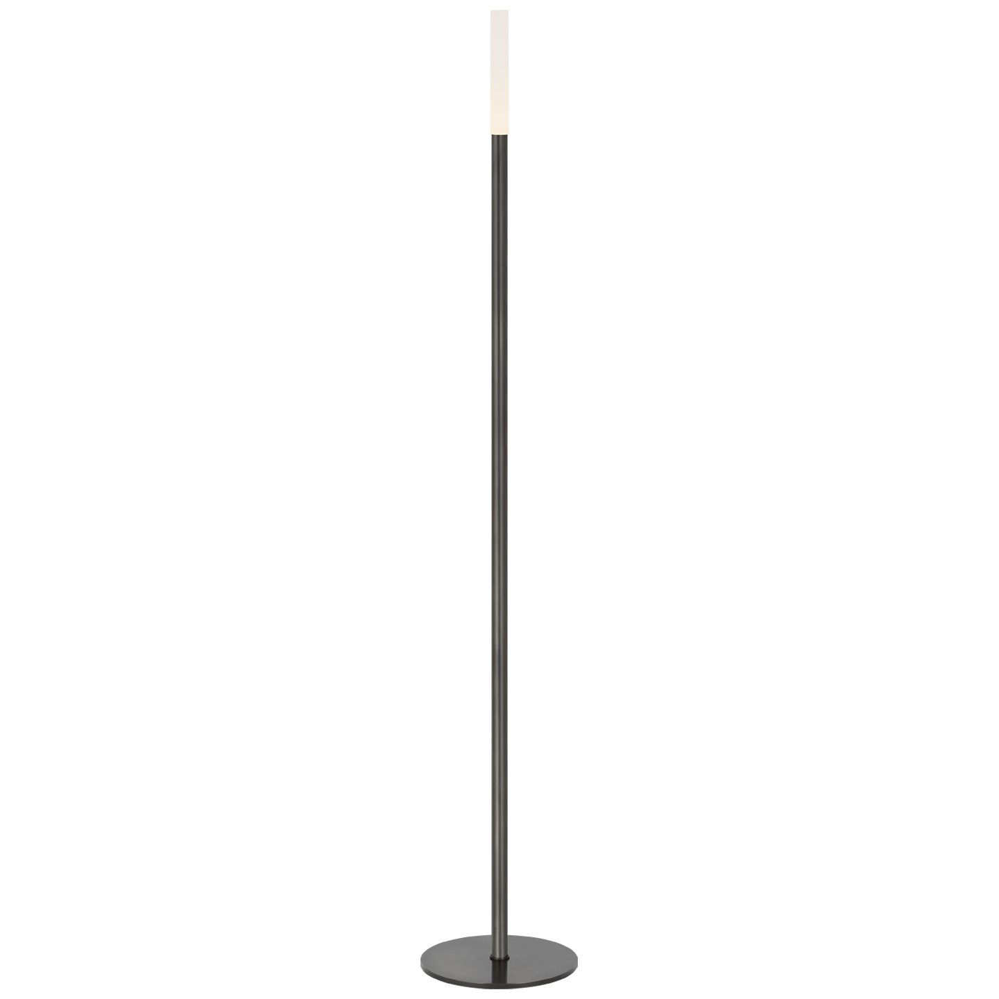 Rousseau 60" Floor Lamp in Bronze with Etched Crystal