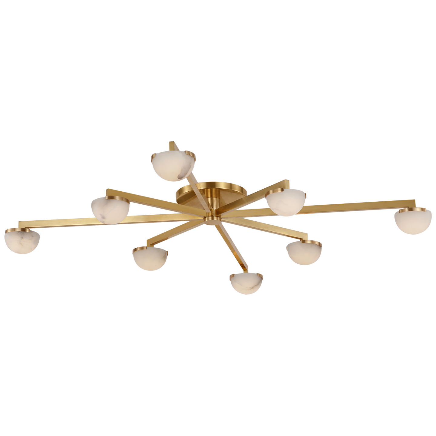 Pedra Extra Large Staggered Arm Flush Mount