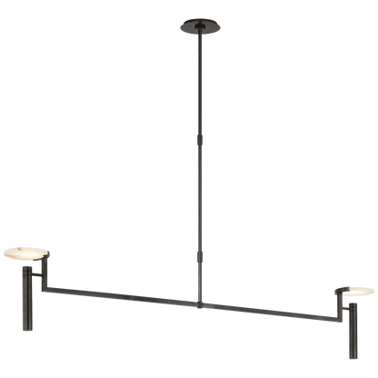 Melange Extra Large Floating Disc Linear Chandelier