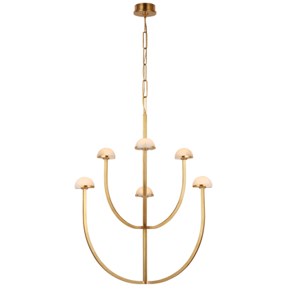 Grand lustre à deux niveaux Pedra