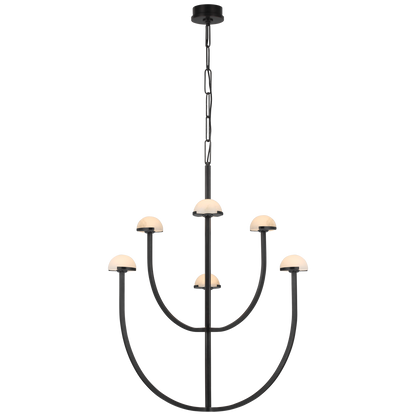 Grand lustre à deux niveaux Pedra