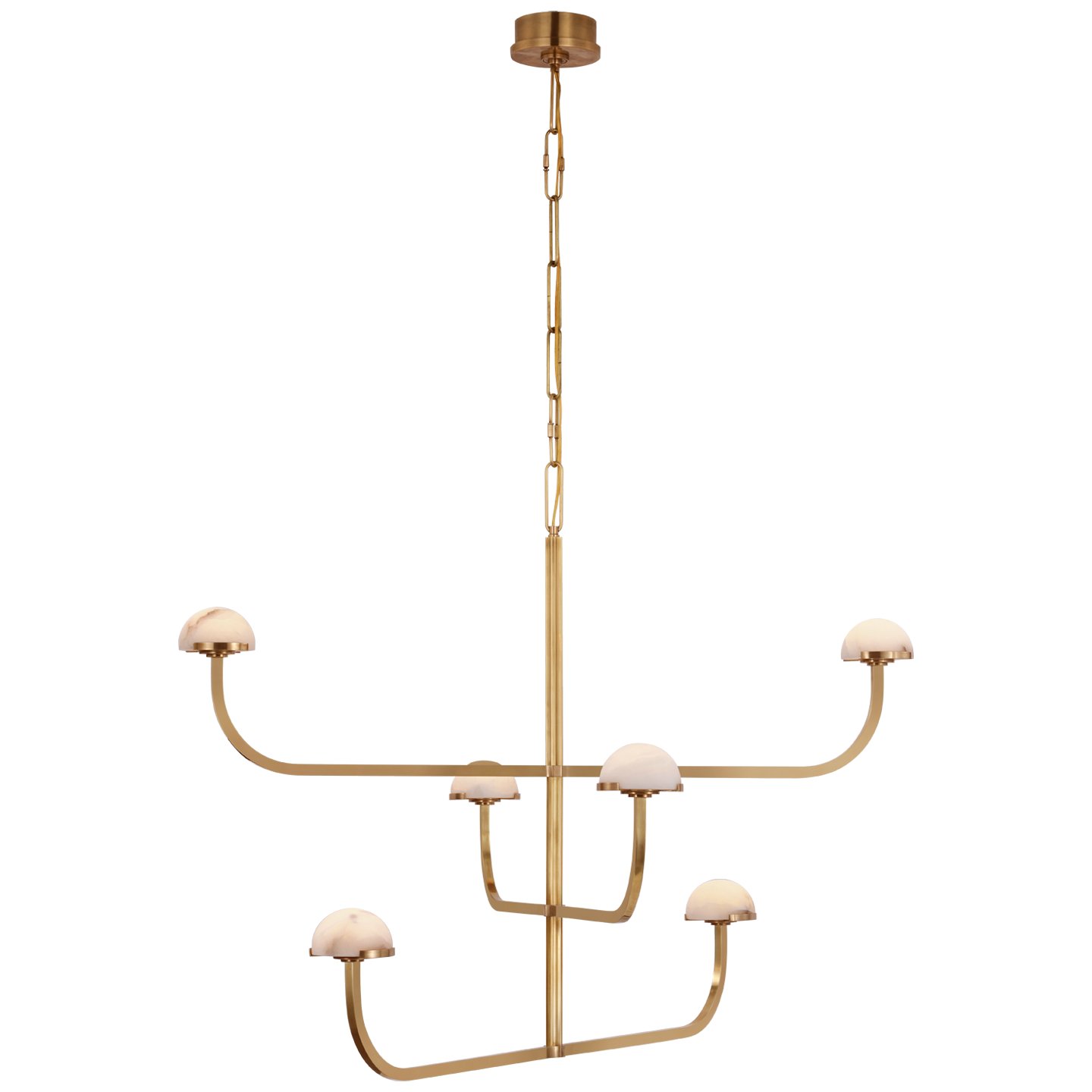 Lustre peu profond à trois niveaux Pedra