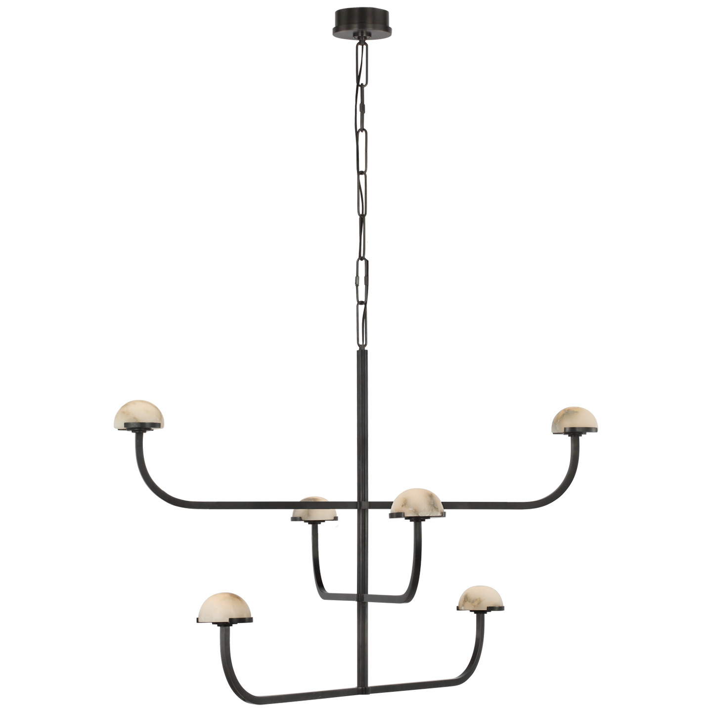 Lustre peu profond à trois niveaux Pedra