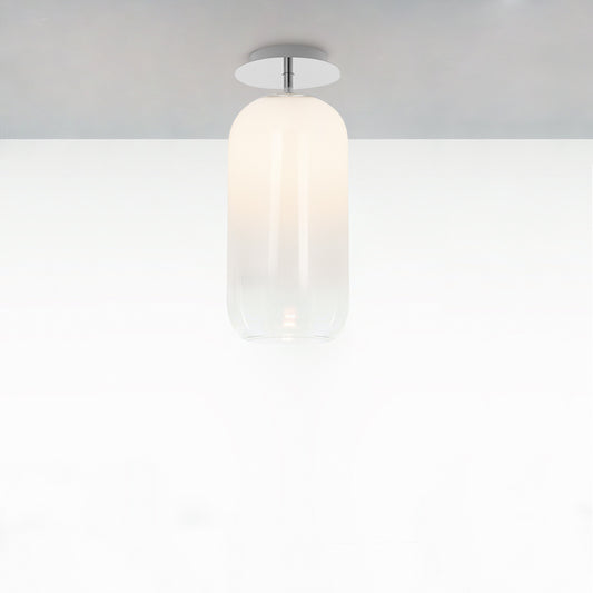 GOPLE MINI CEIL MAX 7W E12 CHROME/SMOKE WHITE 120V