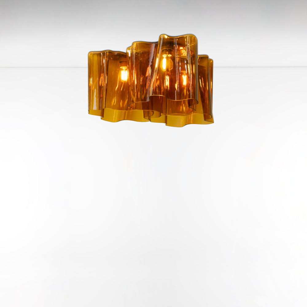 LOGICO CEIL TRIPLE NESTED MAX 3X150W E26 GREY/TOBACCO 120V