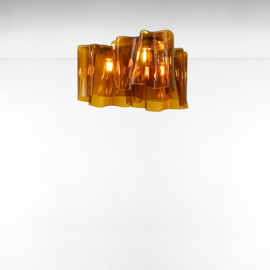 LOGICO CEIL TRIPLE NESTED MAX 3X150W E26 GREY/TOBACCO 120V