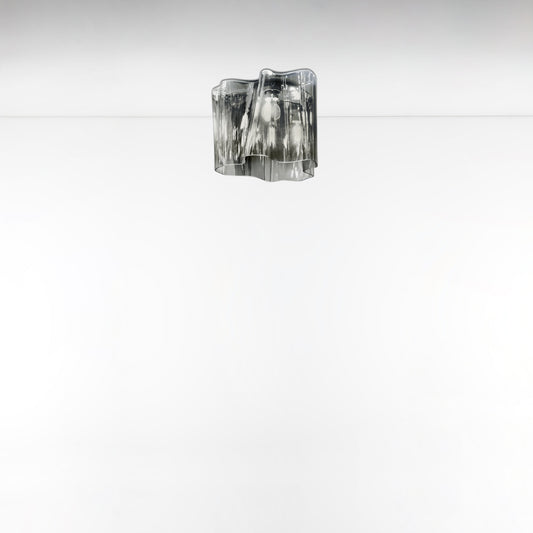 LOGICO MINI CEIL SINGLE MAX 100W E26 GREY/SMOKE 120V