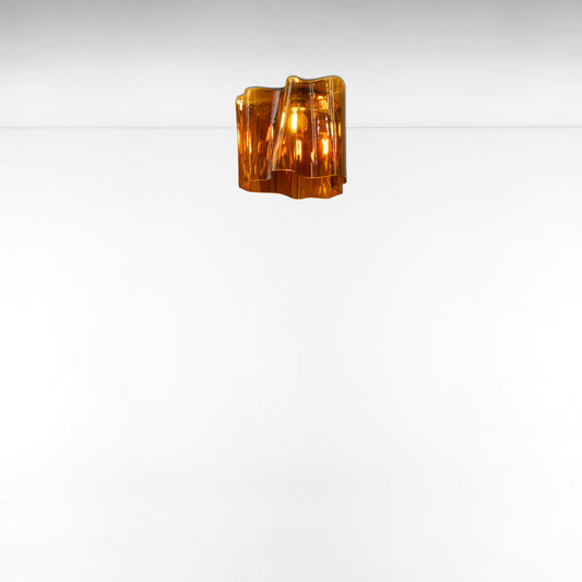 LOGICO MINI CEIL SINGLE MAX 100W E26 GREY/TOBACCO 120V