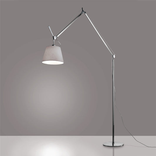 TOLOMEO MEGA FLOOR W/12IN DIFF FIBER MAX 150W E26 ALUM