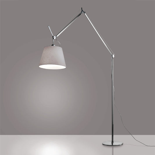 TOLOMEO MEGA FLOOR W/17IN DIFF FIBER MAX 150W E26 ALUM
