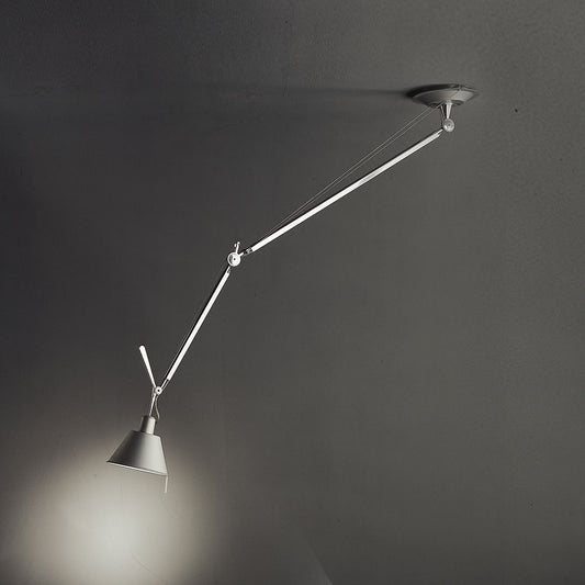 TOLOMEO OFF-CENTER SUSP MAX 100W E26 ALUM W/8IN DIFF