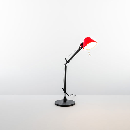 TOLOMEO MICRO MAX 60W E12 BLACK-RED W/BASE