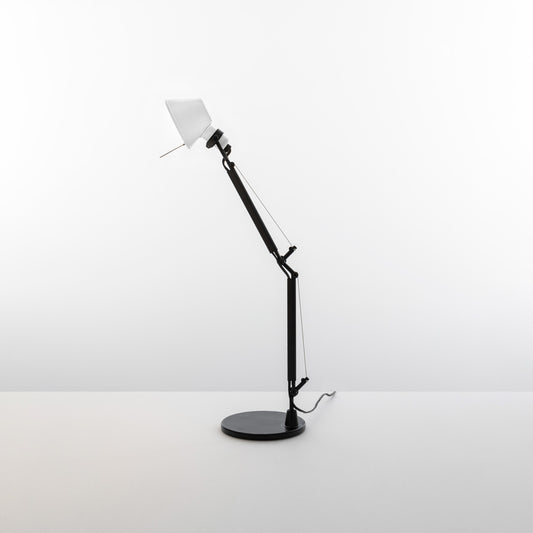 TOLOMEO MICRO MAX 60W E12 BLACK-WHITE W/BASE